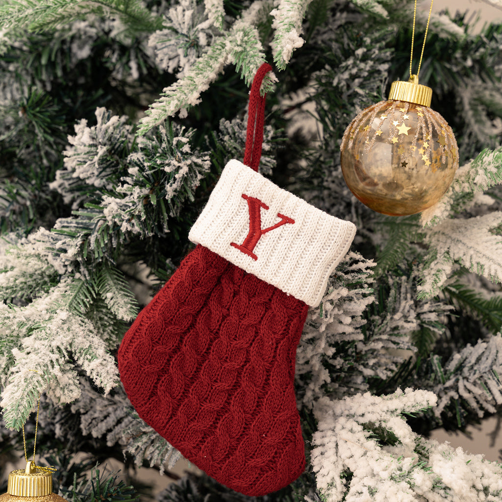 Letter Christmas Stocking Creative Hanging Ornament